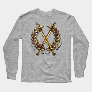 Gold Vigiles Urbani Logo Long Sleeve T-Shirt